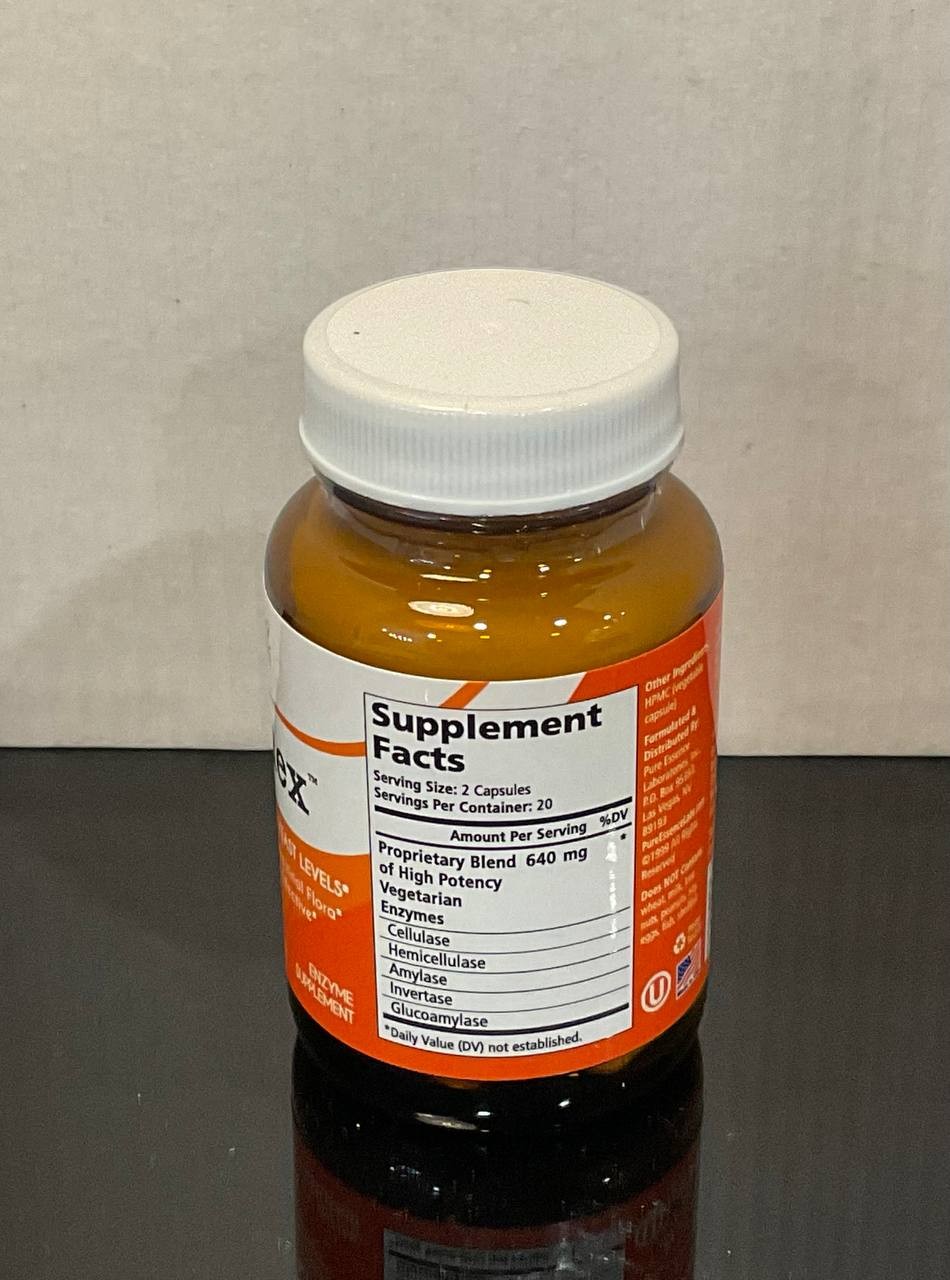 Pure Essence Candex Yeast Cleanse Enzyme Supplement 40 Veg-Caps EXP 01/2027