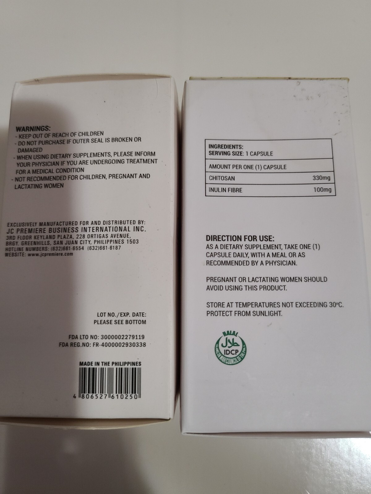 OMNIFIT Dietary Supplement with Chitosan Inulin Fiber 30 Capsule by JC Premiere