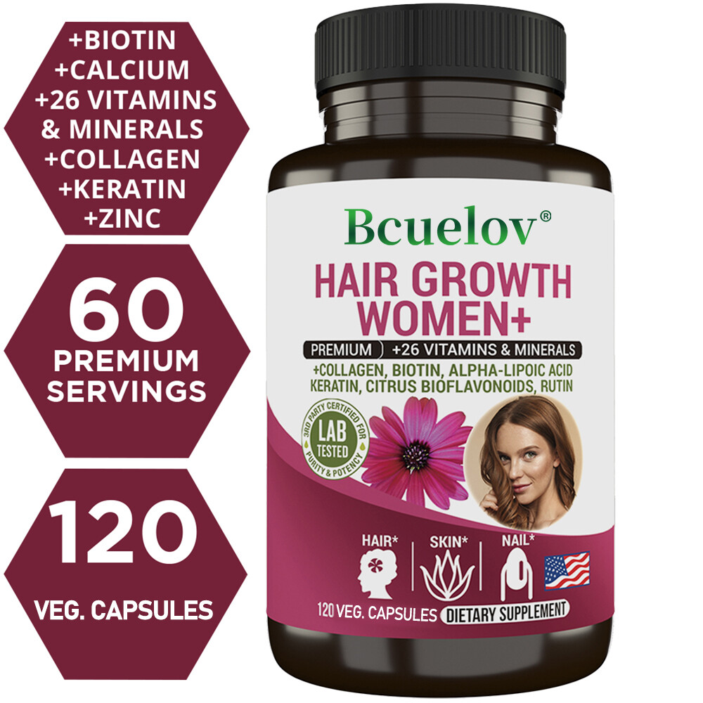 Women’s Hair Growth Supplement Capsules – 26 Minerals & Vitamins EXP – 06/2026