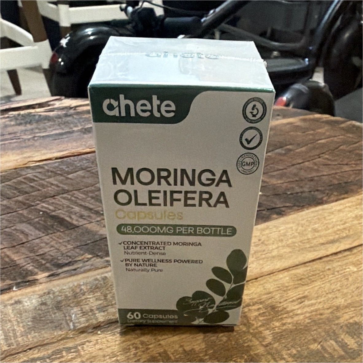 chete Moringa Oleifera Capsules, 48,000mg Per Bottle, 60 Count