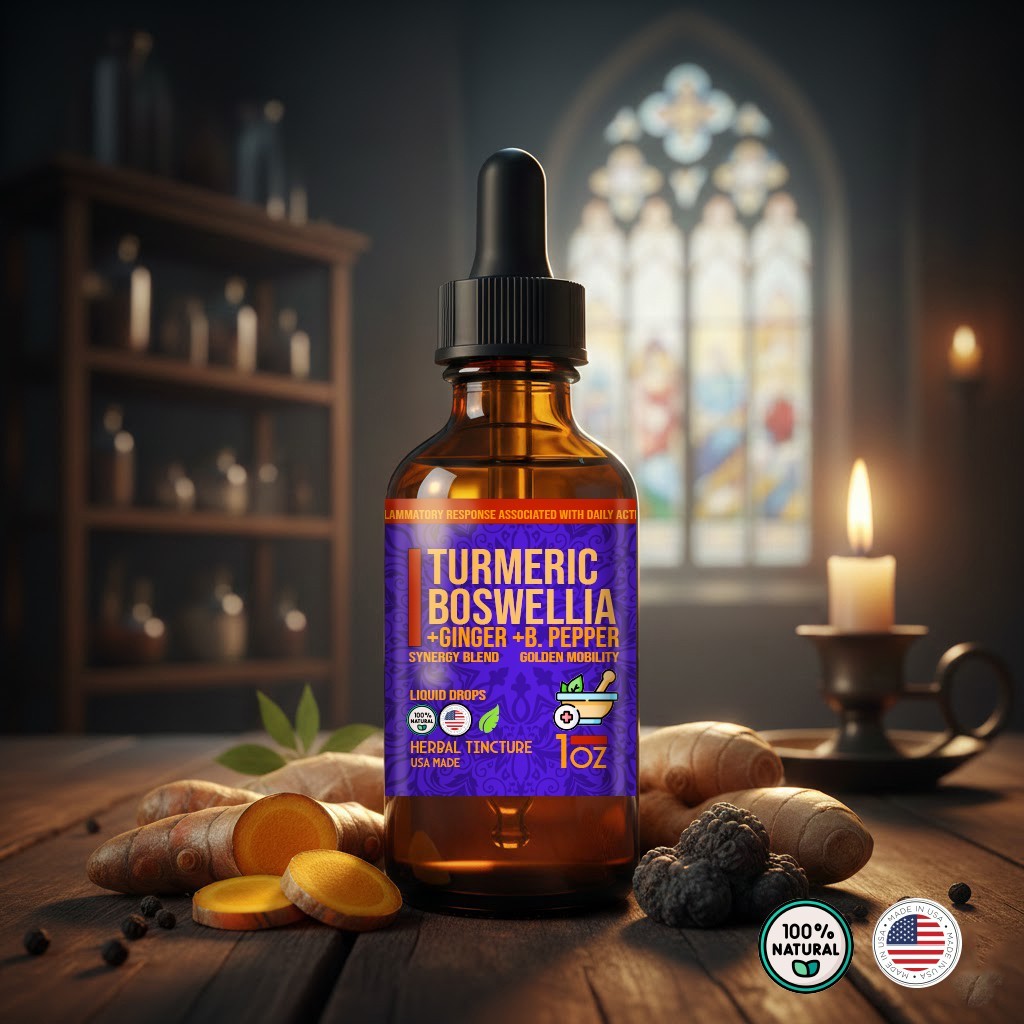 Joint & Mobility EASY Drops Turmeric Boswellia Ginger Tincture 1:3 Potency USA