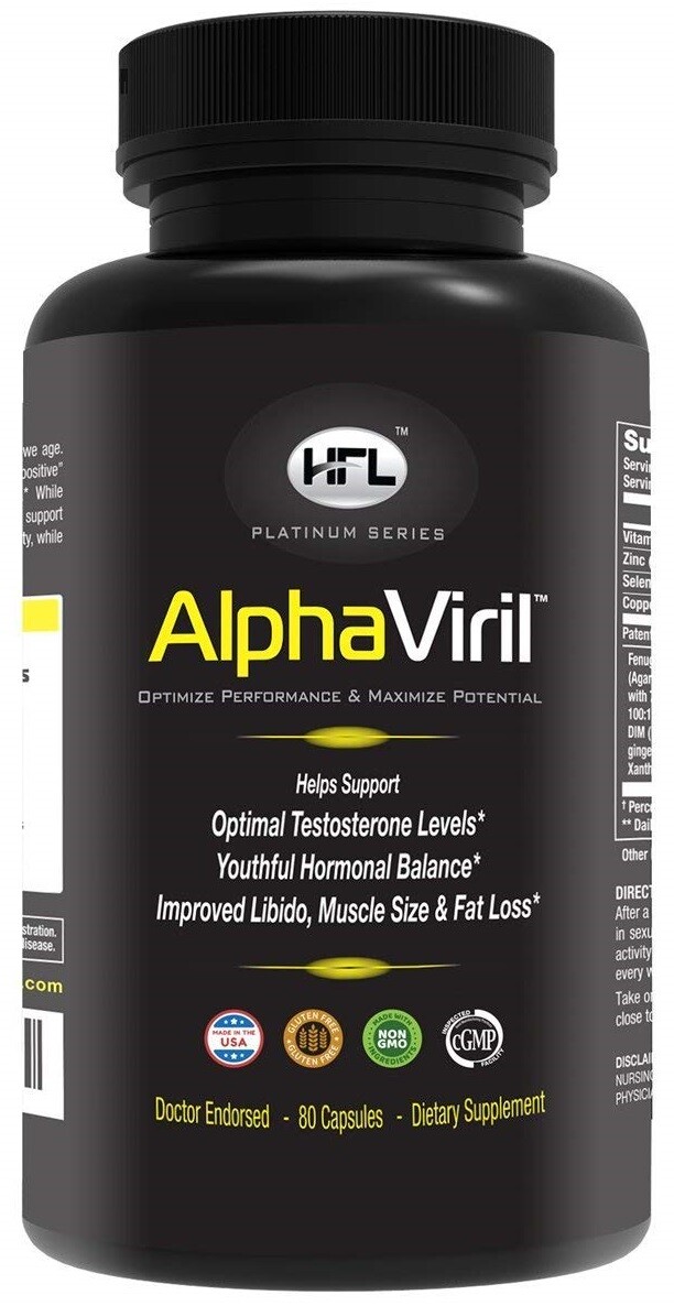 AlphaViril™ Testosterone Booster, Strength, Energy, Stamina, Performance, Muscle