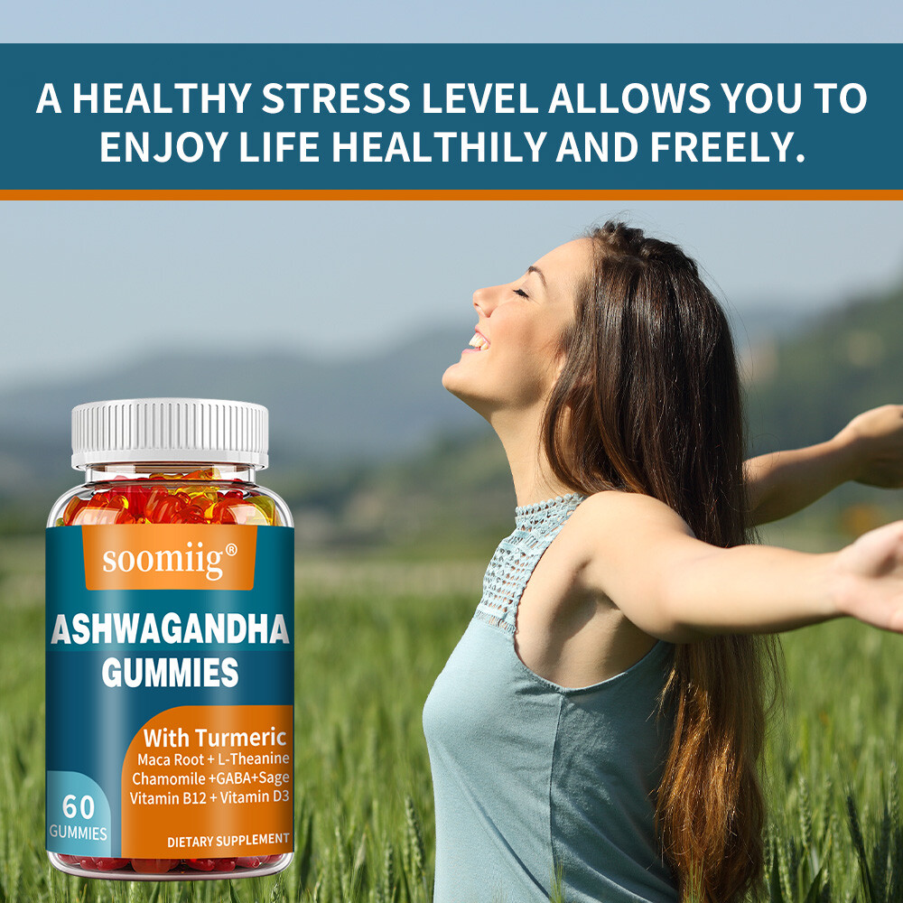 Ashwagandha Gummies – with Turmeric – Sleep Aid, Relieve Stress & Anxiety