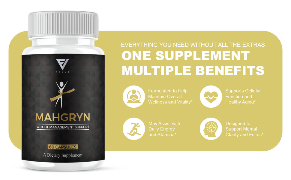 (3 Pack) Mahgryn Premium Weight Management Supplement, Mahgrin (180 Capsules)