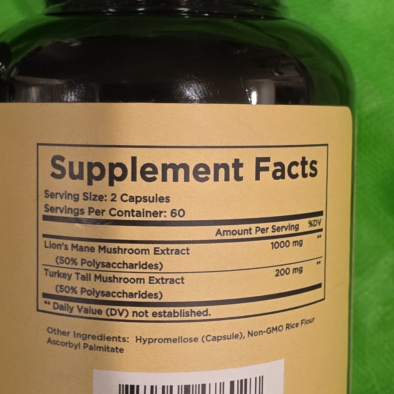 Garden of Herbz , Ashwagandha 3600mg + Lion’s Mane 1200mg 120 Capsules
