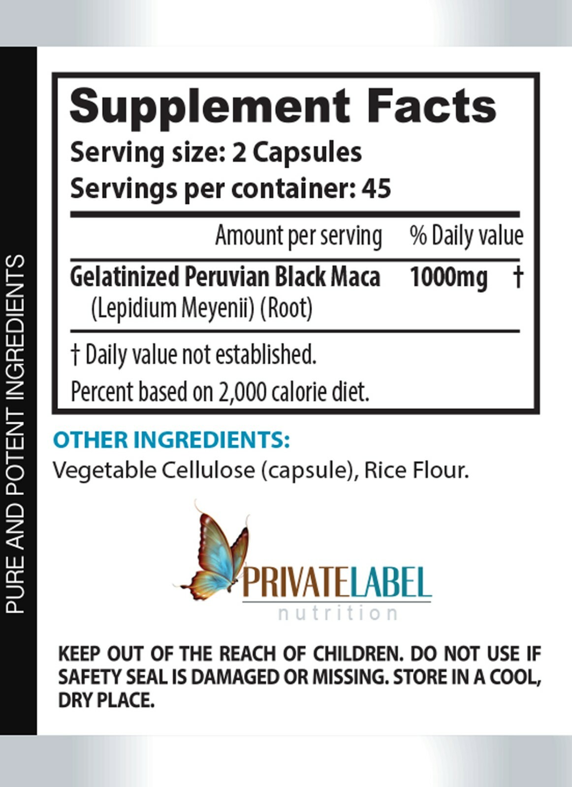 muscle increaser – 1000MG BLACK MACA – stress defender natural 1 BOTTLE