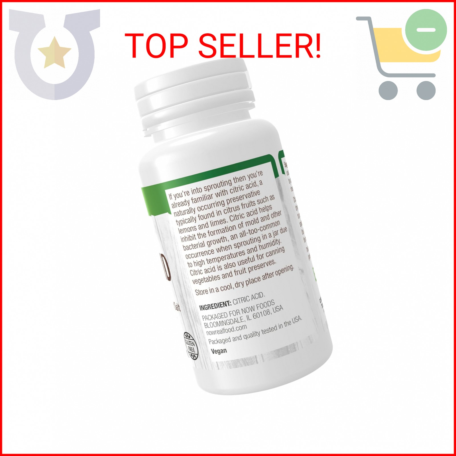 Organic Citric Acid Sprouting Aid – Salt Substitute & Preservative