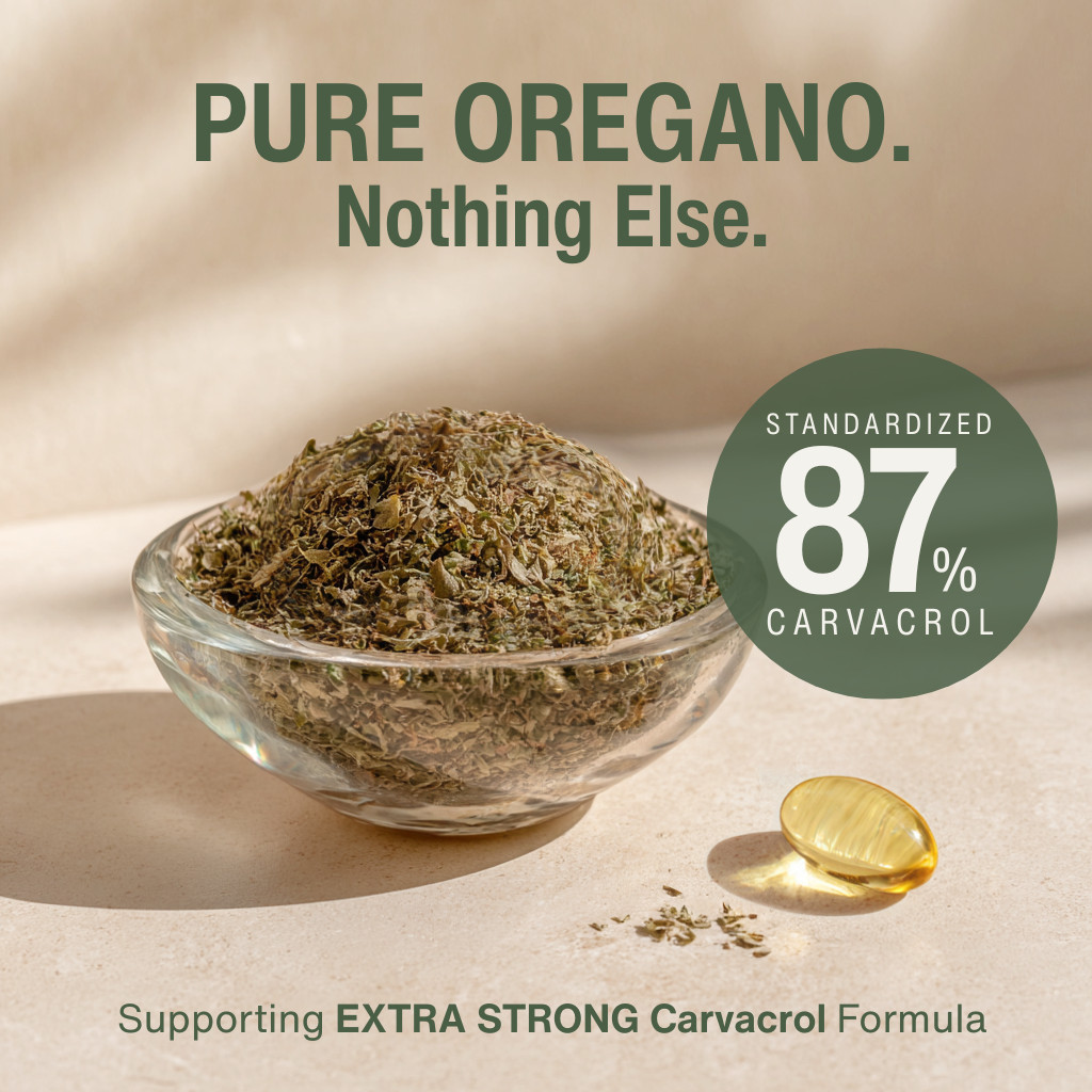 Aromavita Oregano Oil Capsules Organic – Vegan and Gluten Free, Greek Oregano