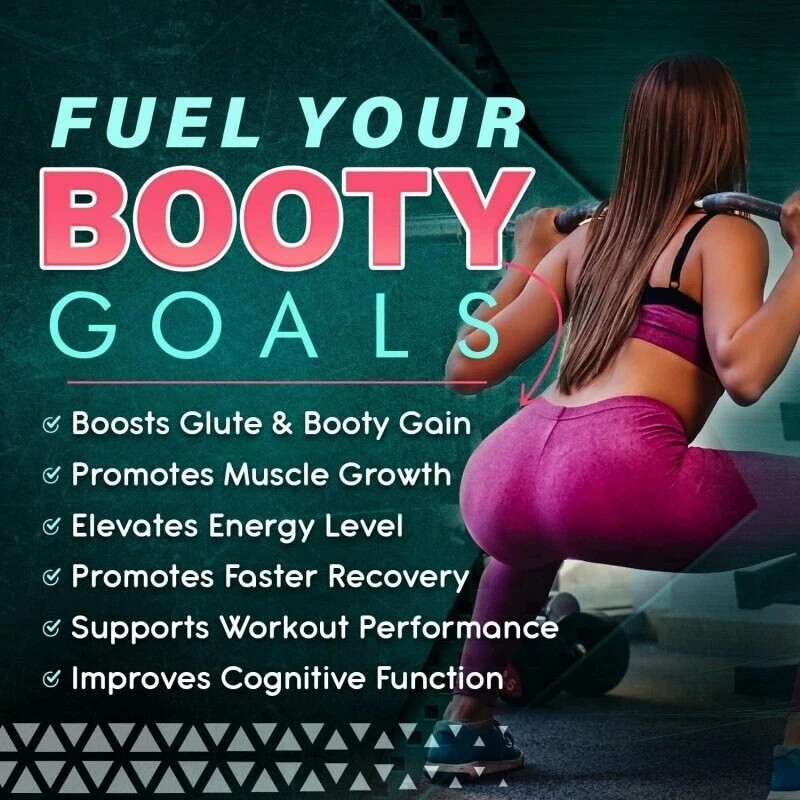 5000mg Creatine Monohydrate Powder with Collagen BCAA Womens Booty Muscle Growth