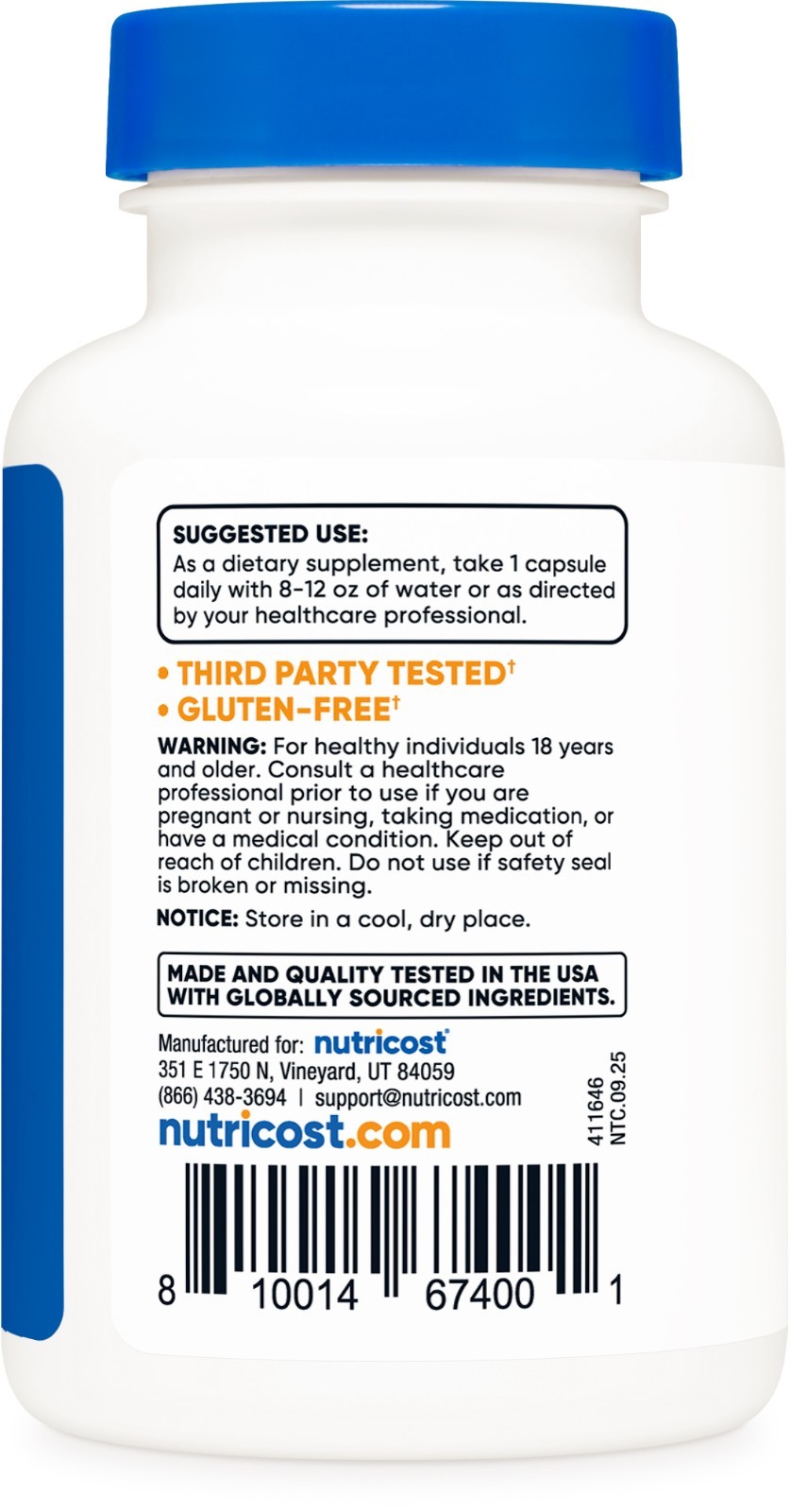 Nutricost R-Alpha Lipoic Acid 100mg, 120 Capsules – Non-GMO and Gluten Free