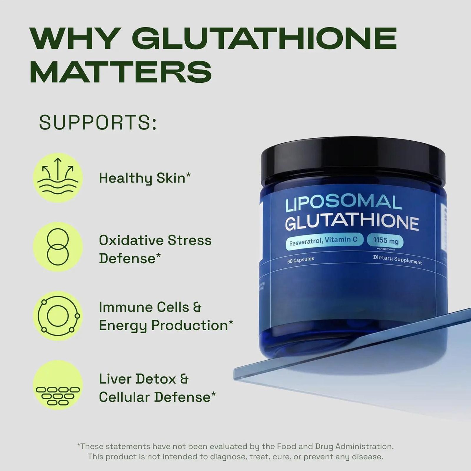 Liposomal Glutathione With Vitamin C Antioxidant Support For Immune Support