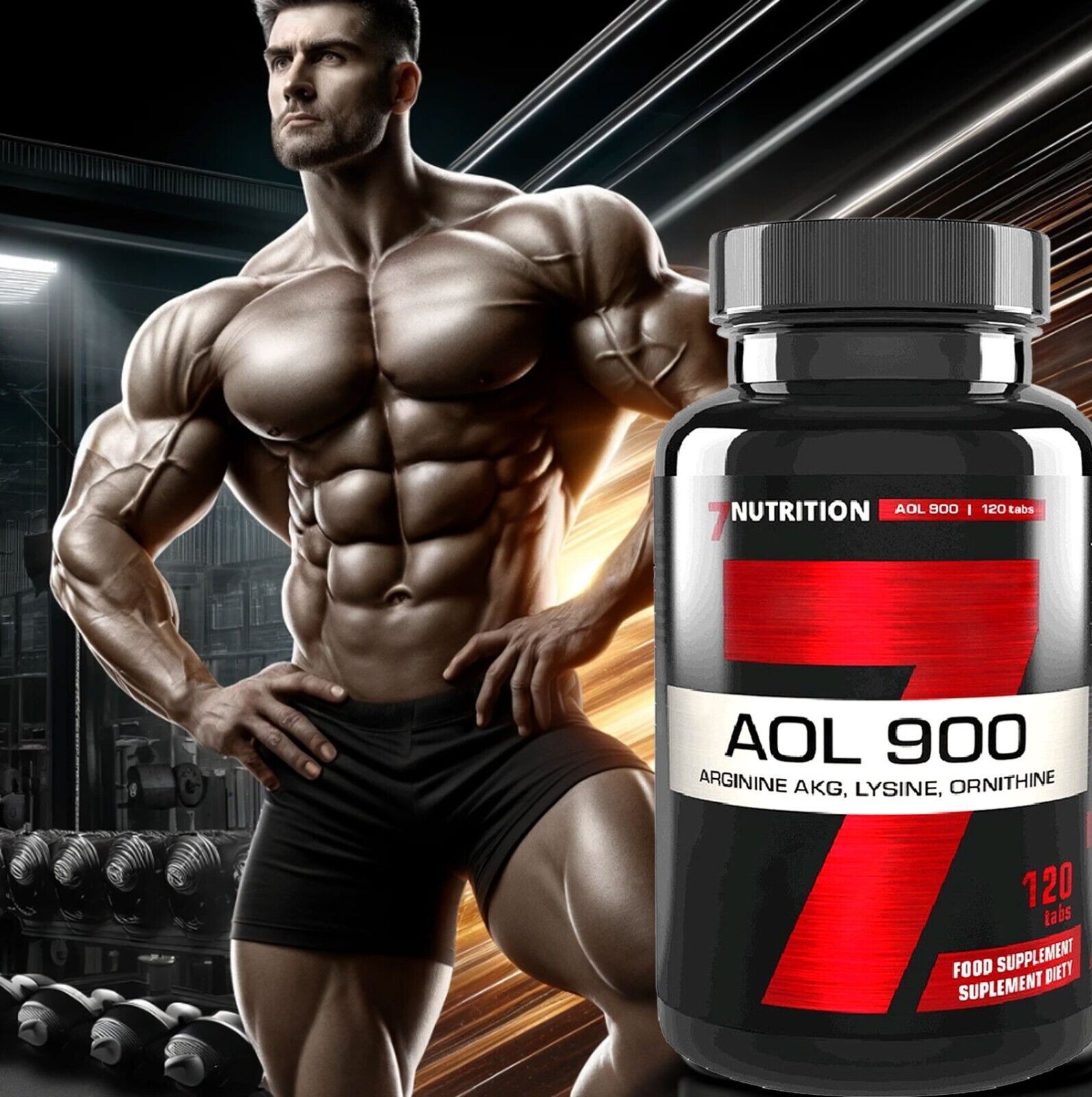 AOL 900 – 120 Tablets – Testo-Booster Muscle Building Strength Force Fat Loss