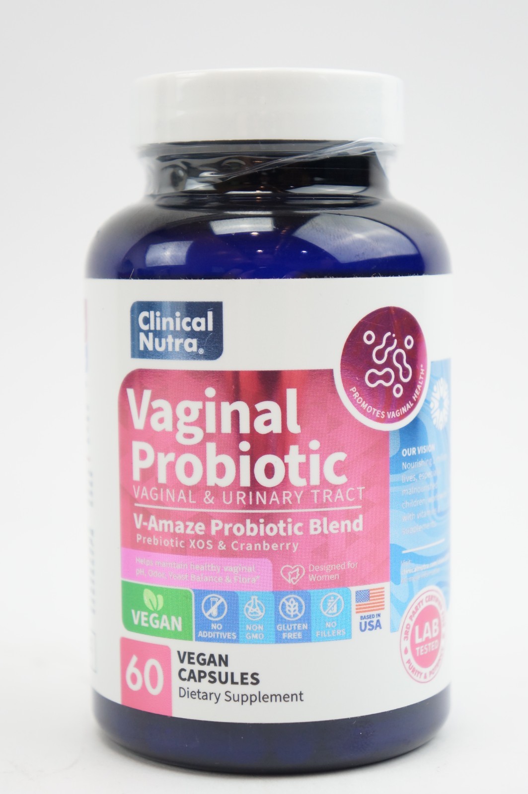 New Sealed Clinical Nutra Vaginal Probiotic Women 60 Capsules Exp 04/26