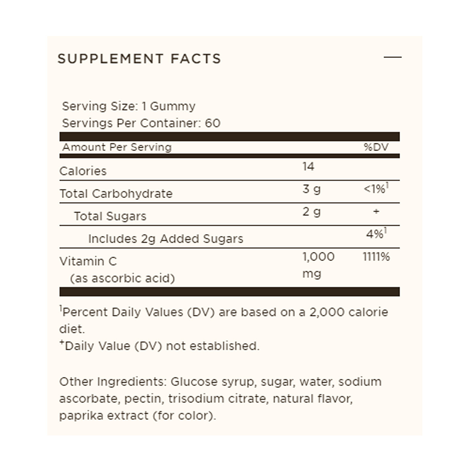 Solgar Ultra Potency Vitamin C Gummies,1,000 mg,Tart Orange Flavor,60 Gummies