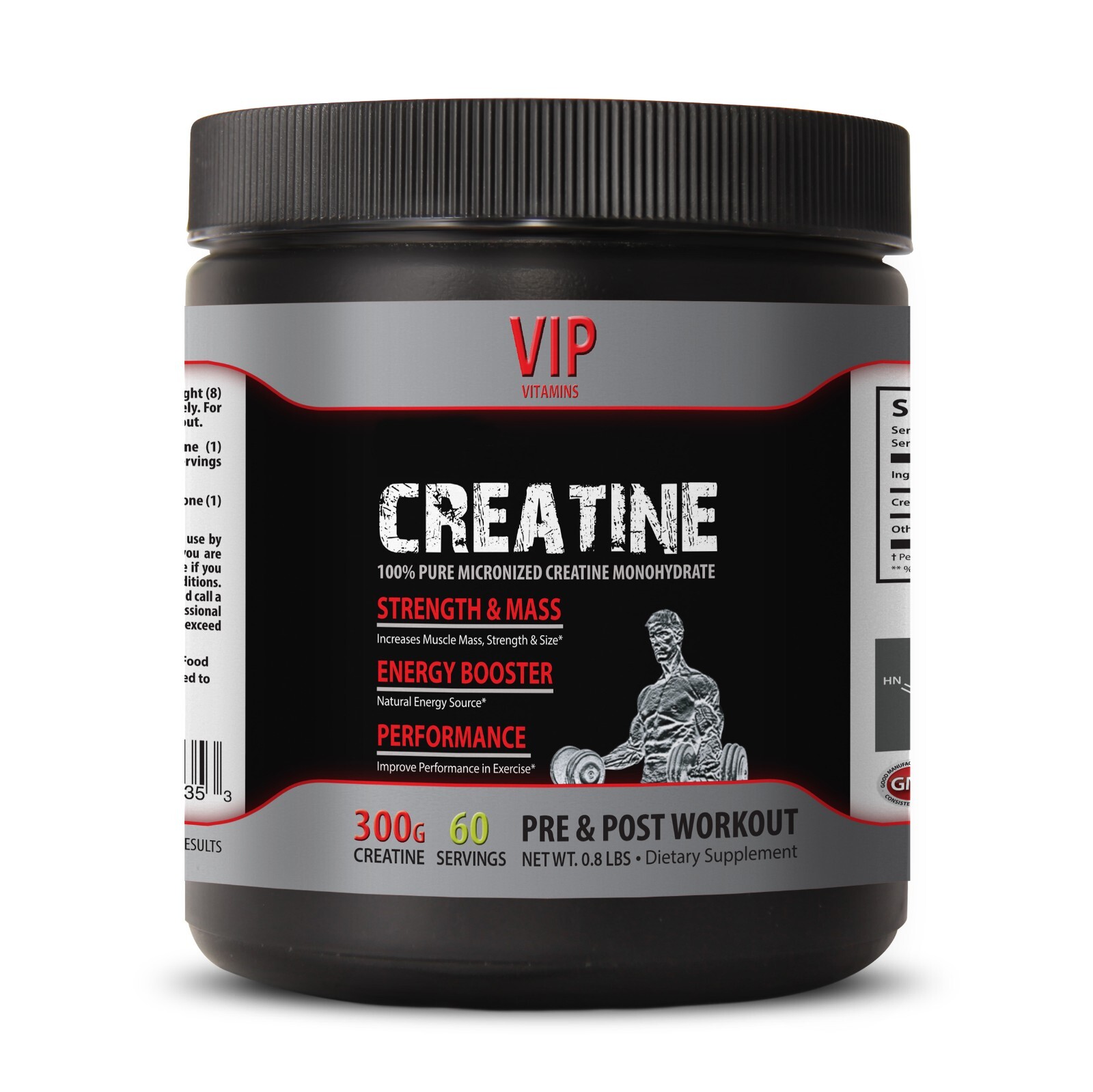 muscle growth – MICRONIZED CREATINE 300G 100% Pure 1B – flavored creatine