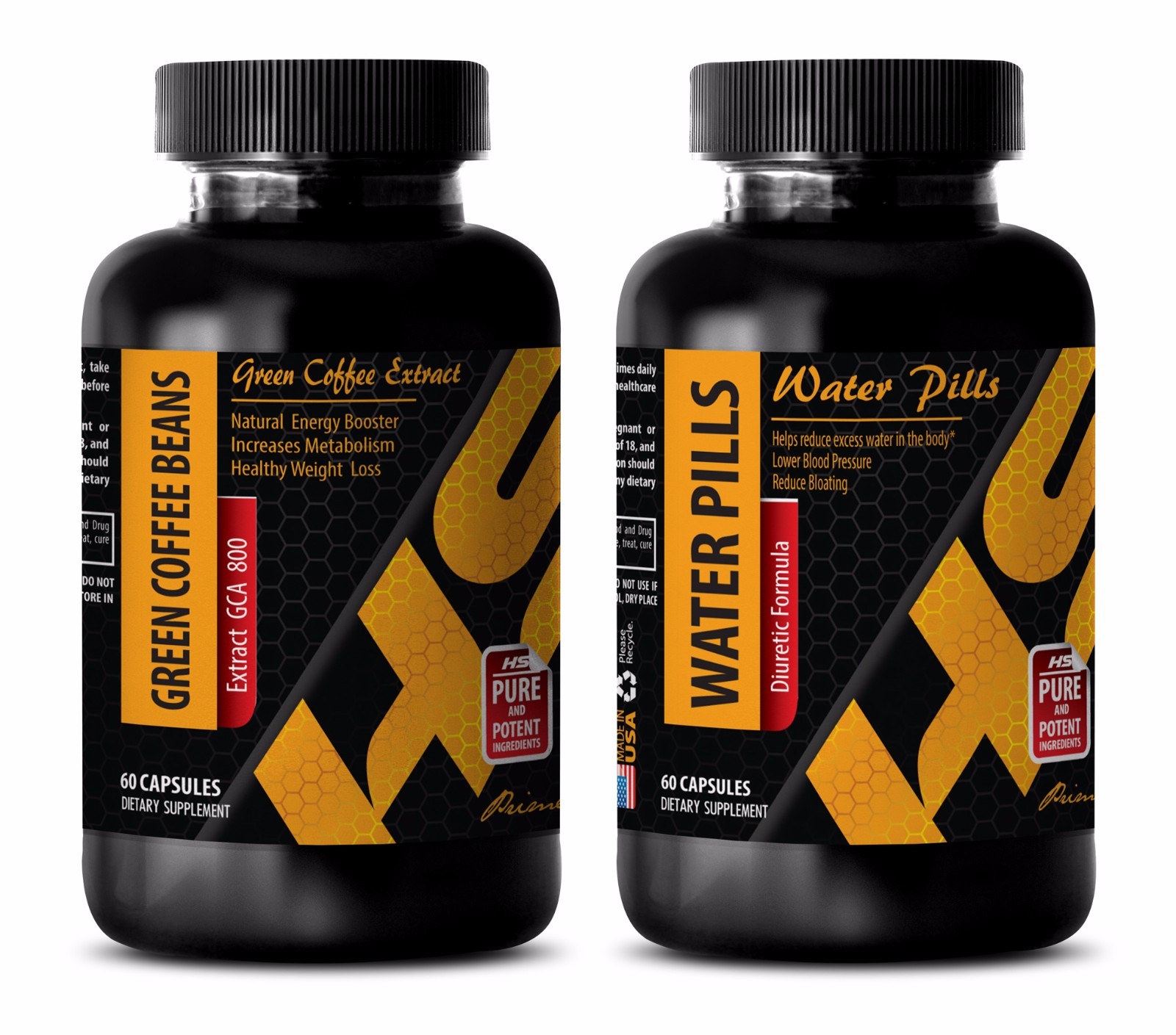 Energy and focus – GREEN COFFEE EXTRACT – WATER AWAY COMBO – green tea powder