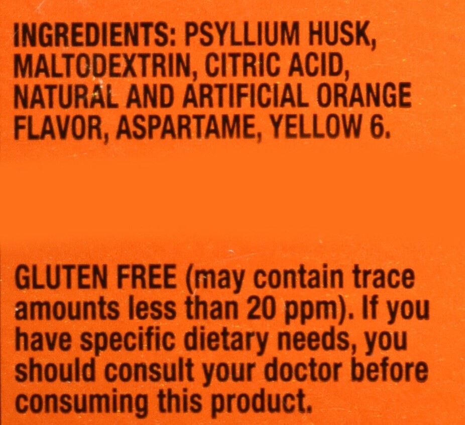 Metamucil Fiber Sugar-Free Orange Gummies Supplement Orange Flavor Pack-72 NEW