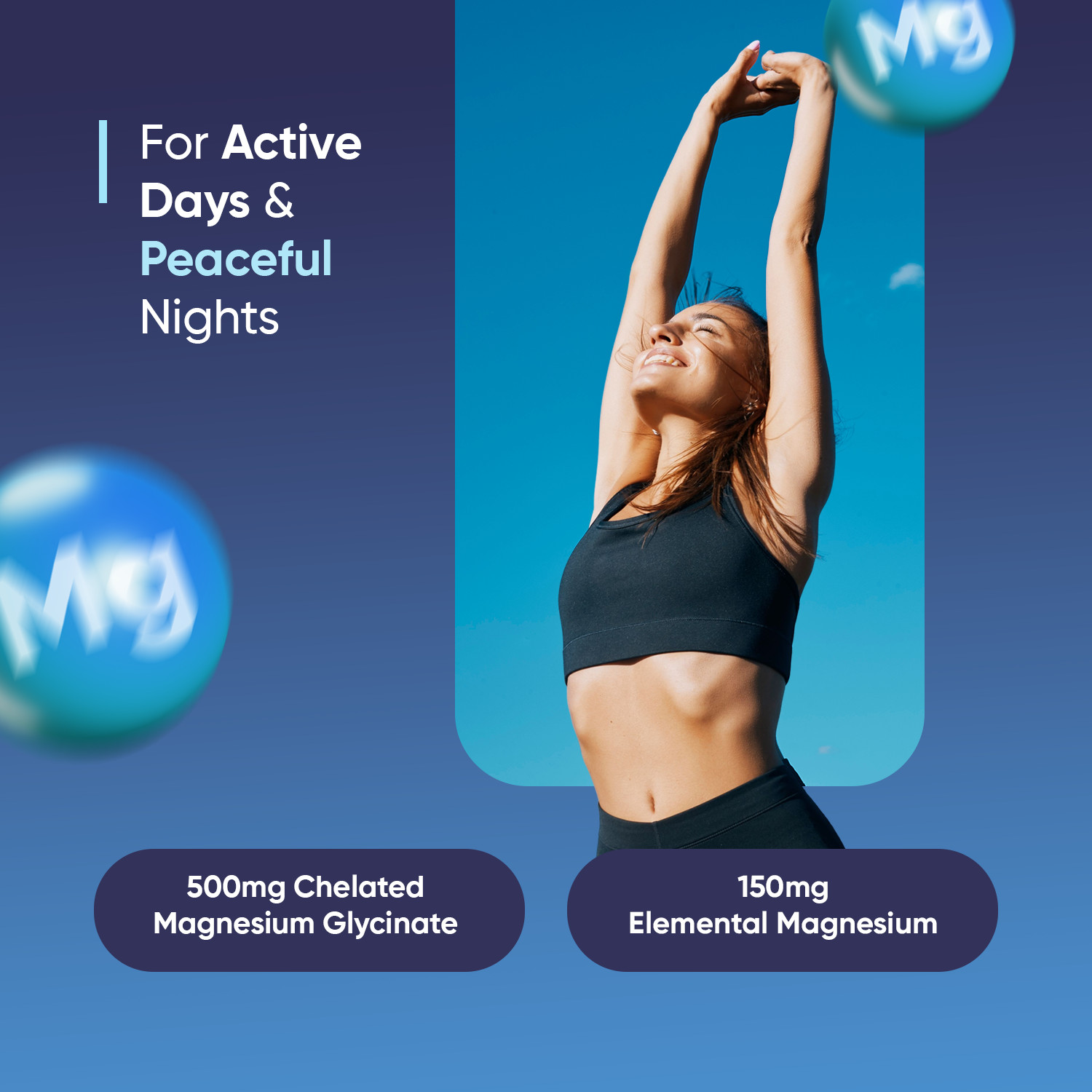 WeightWorld Magnesium Glycinate 500mg 180 Capsules – Bone & Stress Support