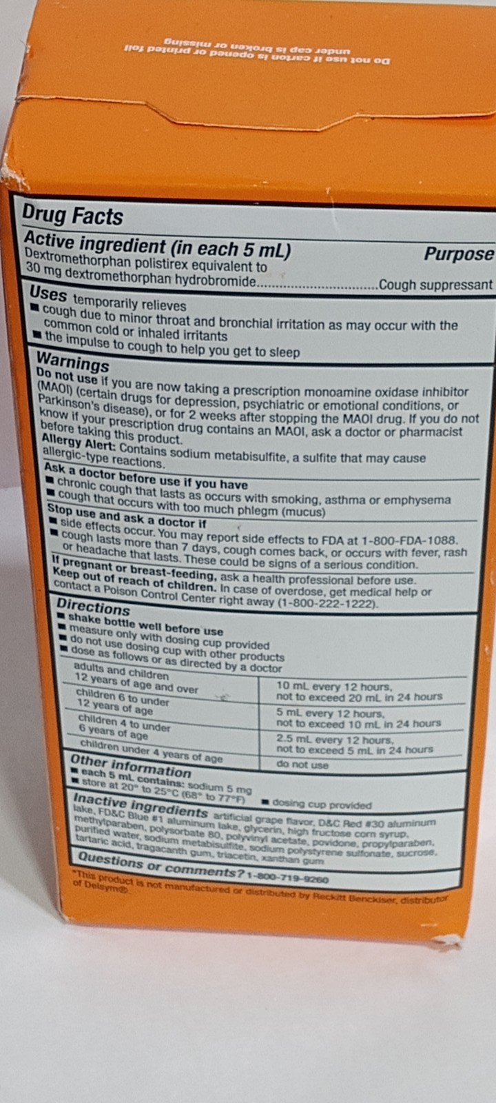 Amazon Basic Care Cough DM Dextromethorphan Polistirex Extended-Release Grape
