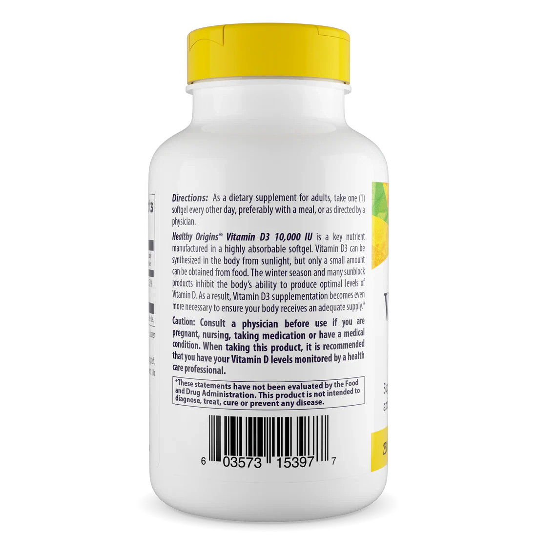 Healthy Origins Vitamin D3 10,000 IU (250 mcg) | 360 Softgels