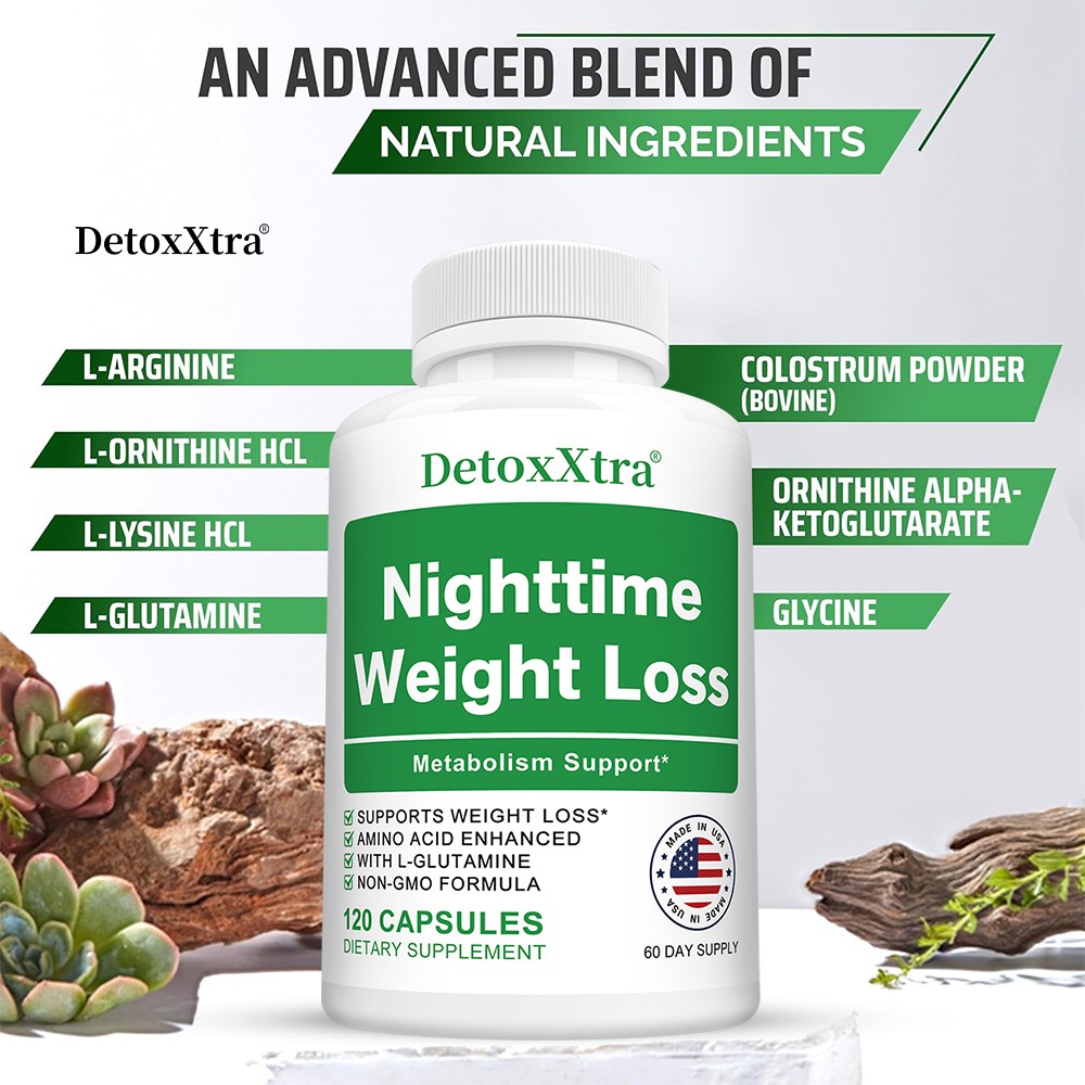 Nighttime Weight Mangment Caps – Metabolism & Fat Burning Support 30/60/120 Caps