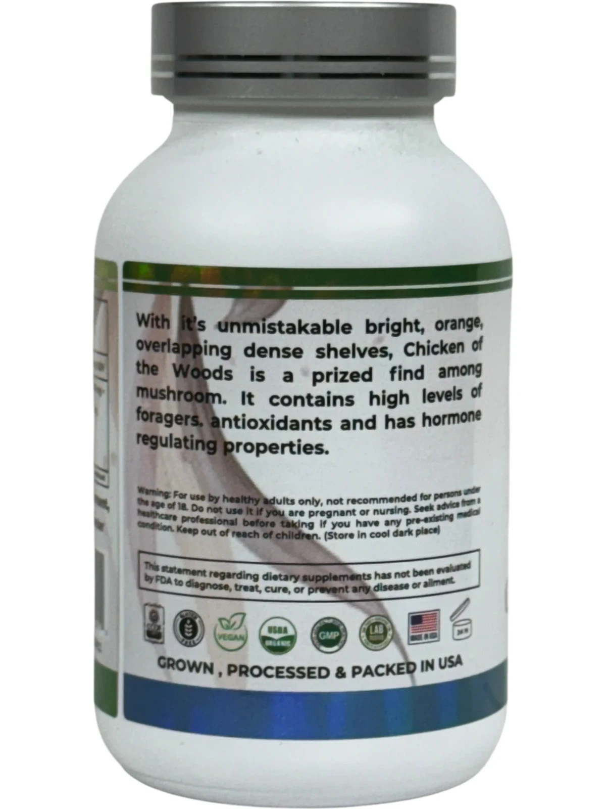 Mother Nature Chicken of the Wood Mushroom Herbal Supplement – Vegan Capsules