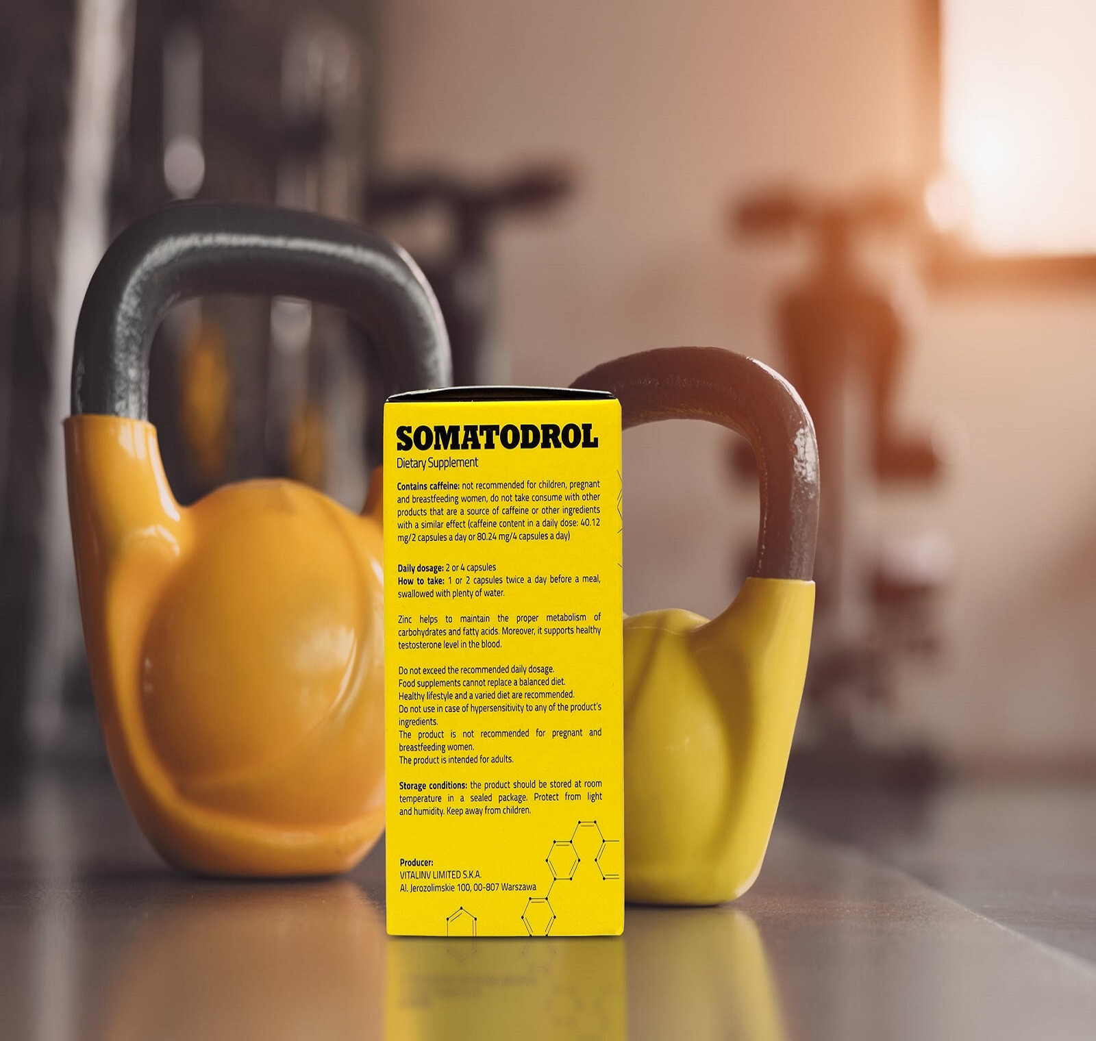 SOMATODROL – 60-180 Capsules -Natural Testo-Booster Muscle Regeneration Strength