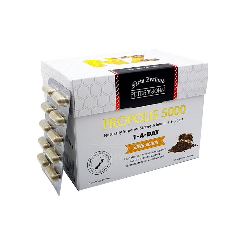 Propolis 5000 – Antioxidant & Oral Wellness (200 Capsules) – 5 Pack