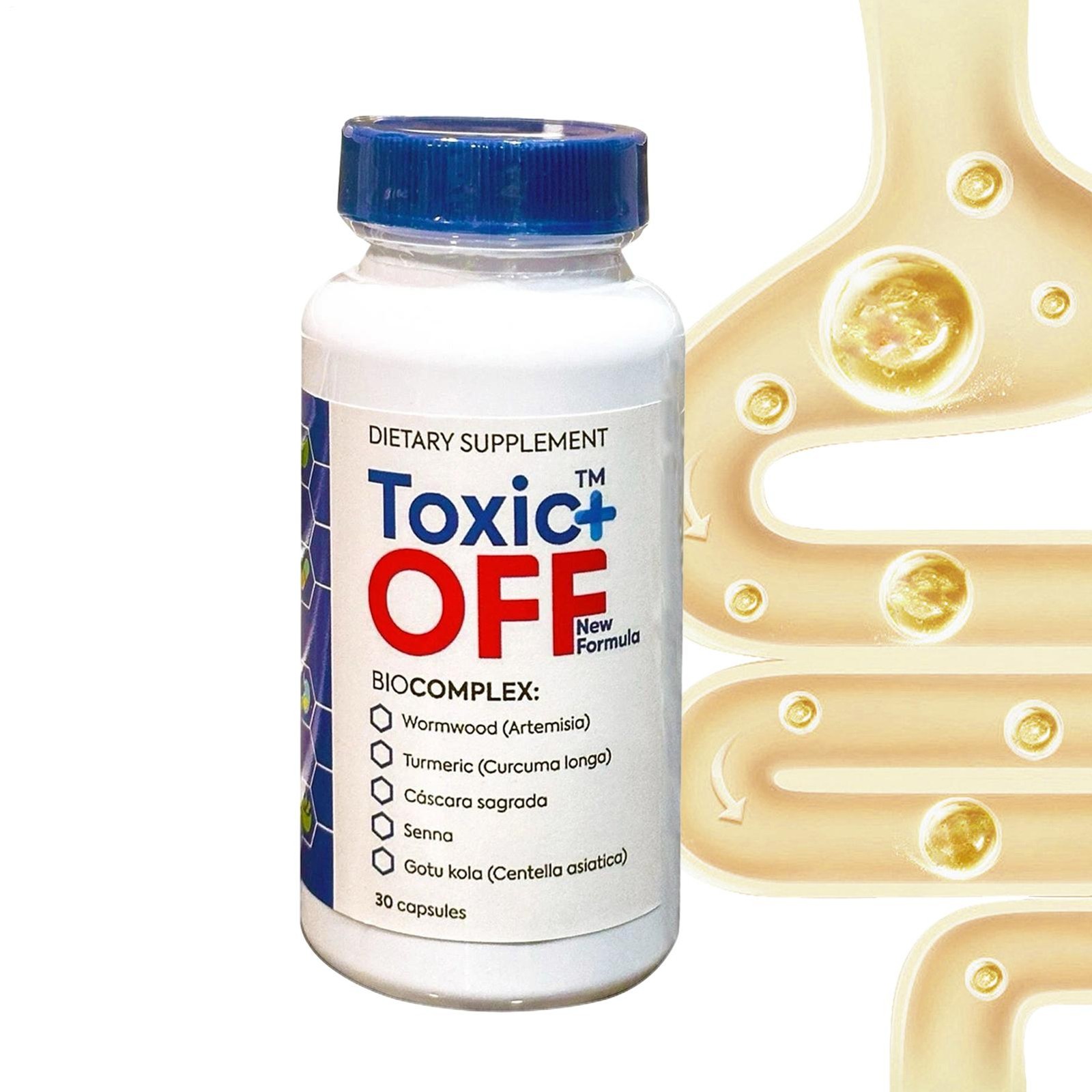 Toxic Off Plus 30 Capsules 1 Month Treatment fresh Formula （1-5 PACK ）