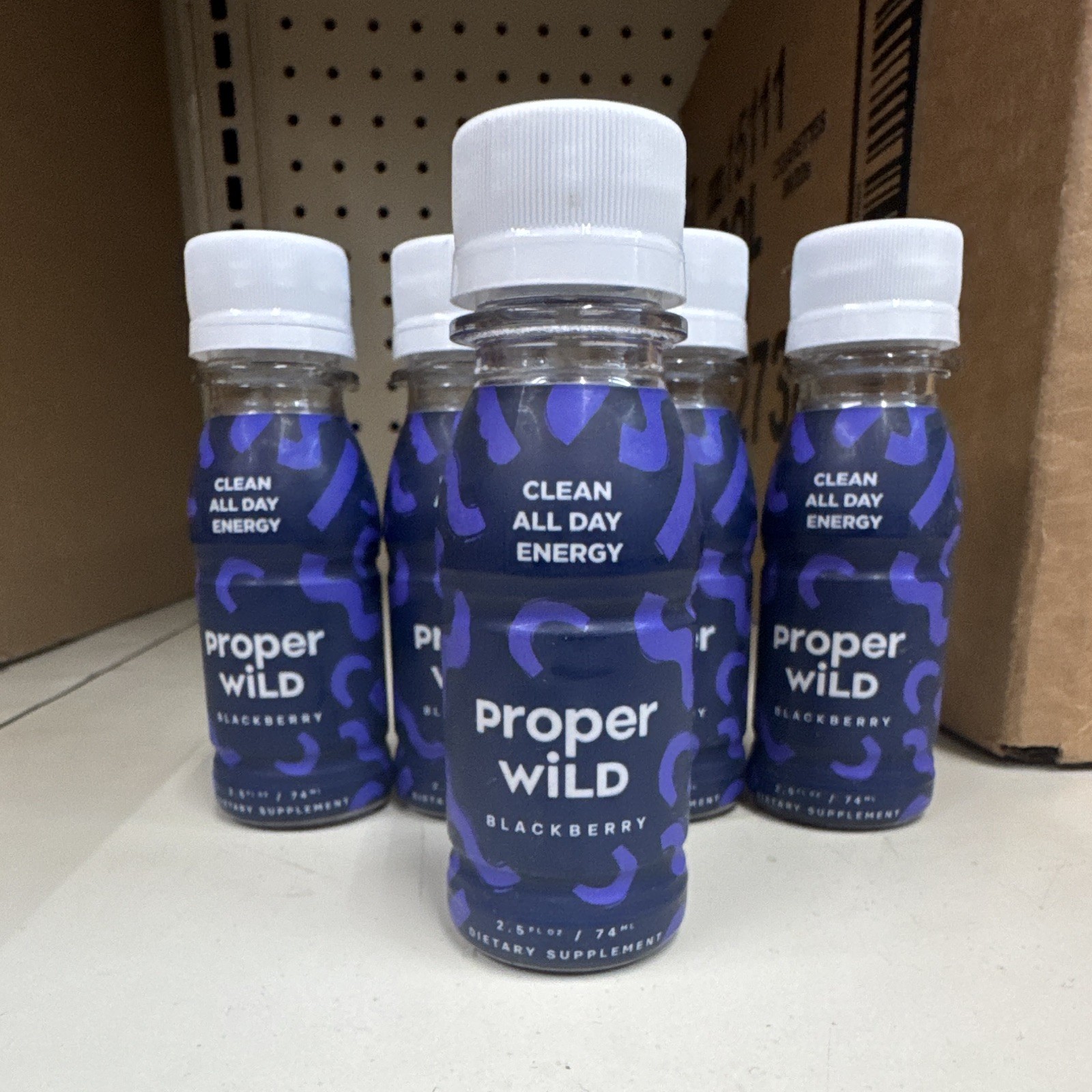 proper wiLD Clean All Day Energy Shot, Blackberry, 2.5 fl oz