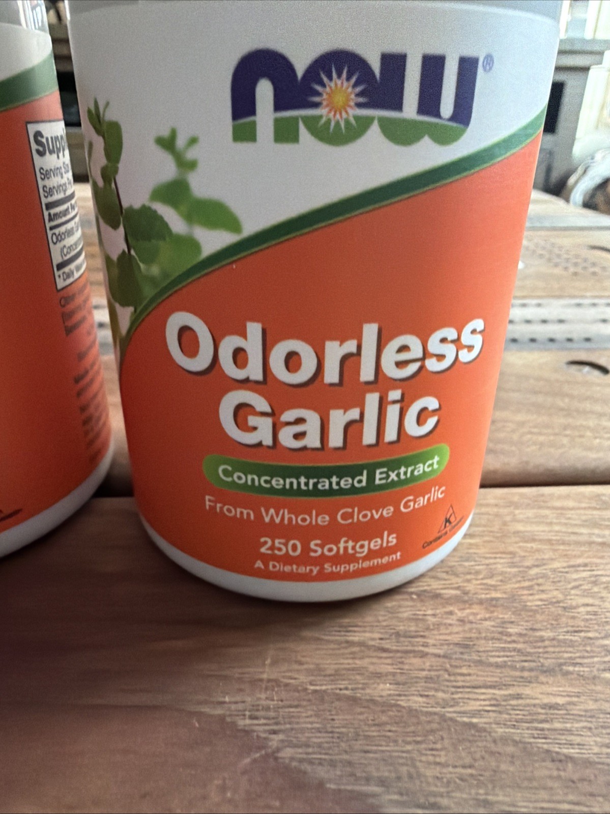 NOW FOODS Odorless Garlic 250 Softgels 2PACK Expires 11/2027
