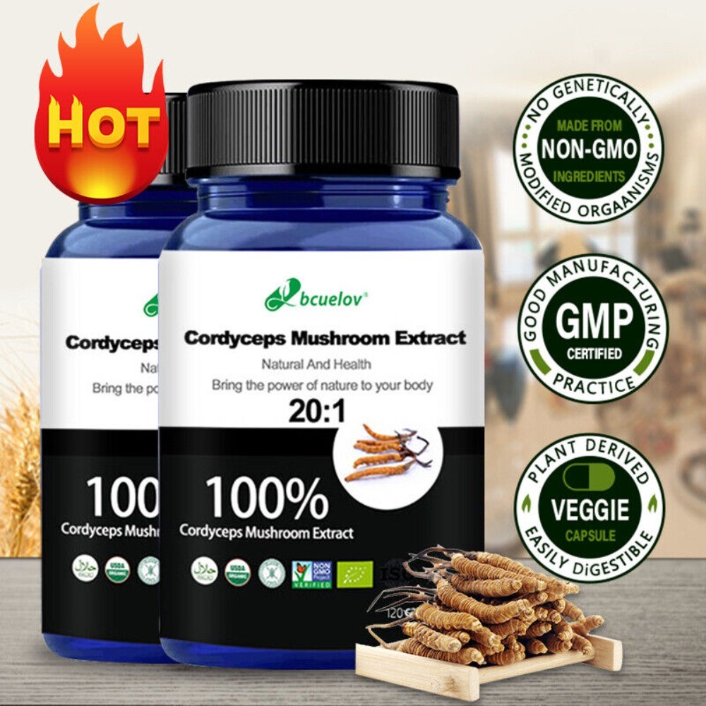 Cordyceps Mushroom Extract – Enhance Energy – 30/60/120 Capsules