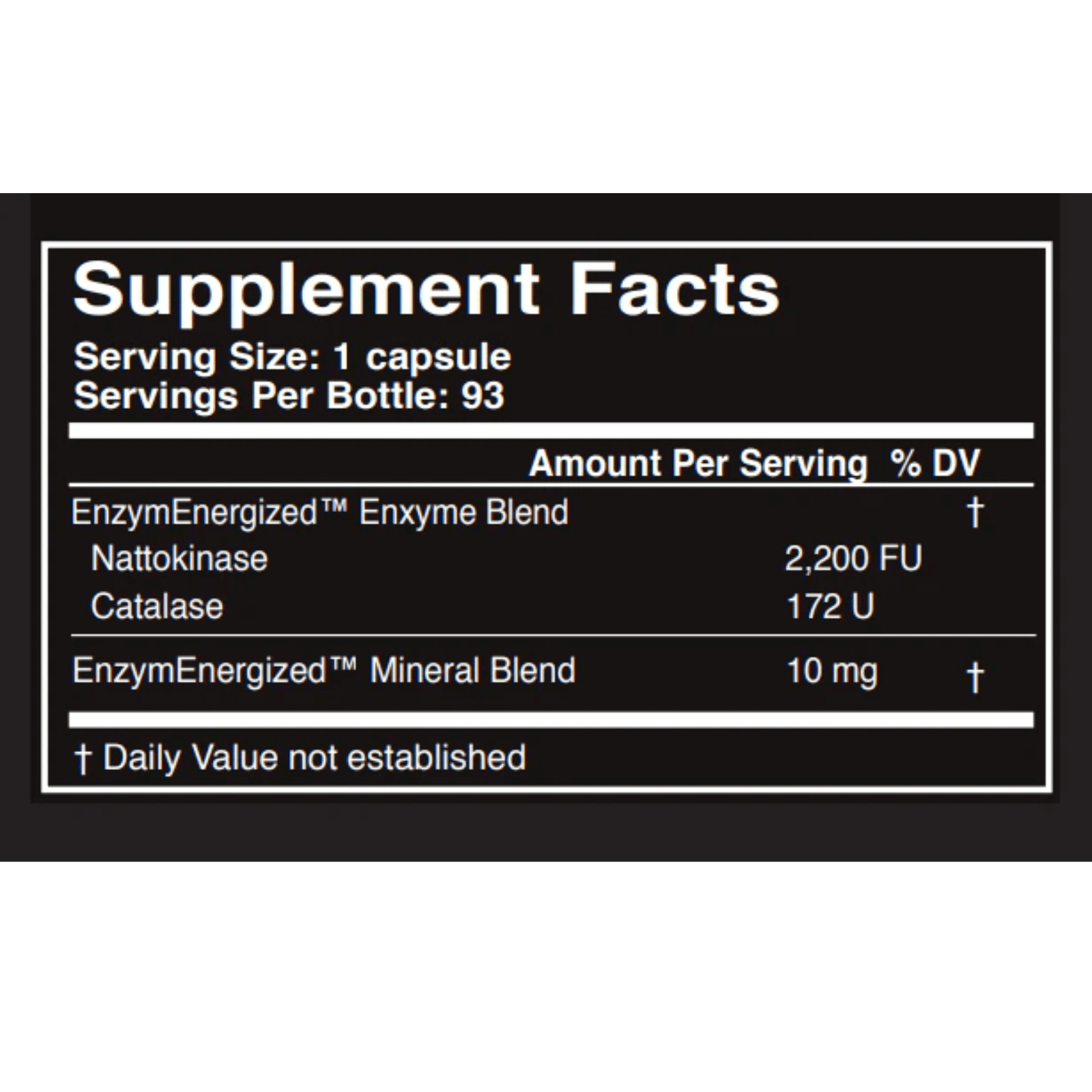 Master Supplements US Enzymes NATTOXYM 93 Capsules Nattokinase Blend
