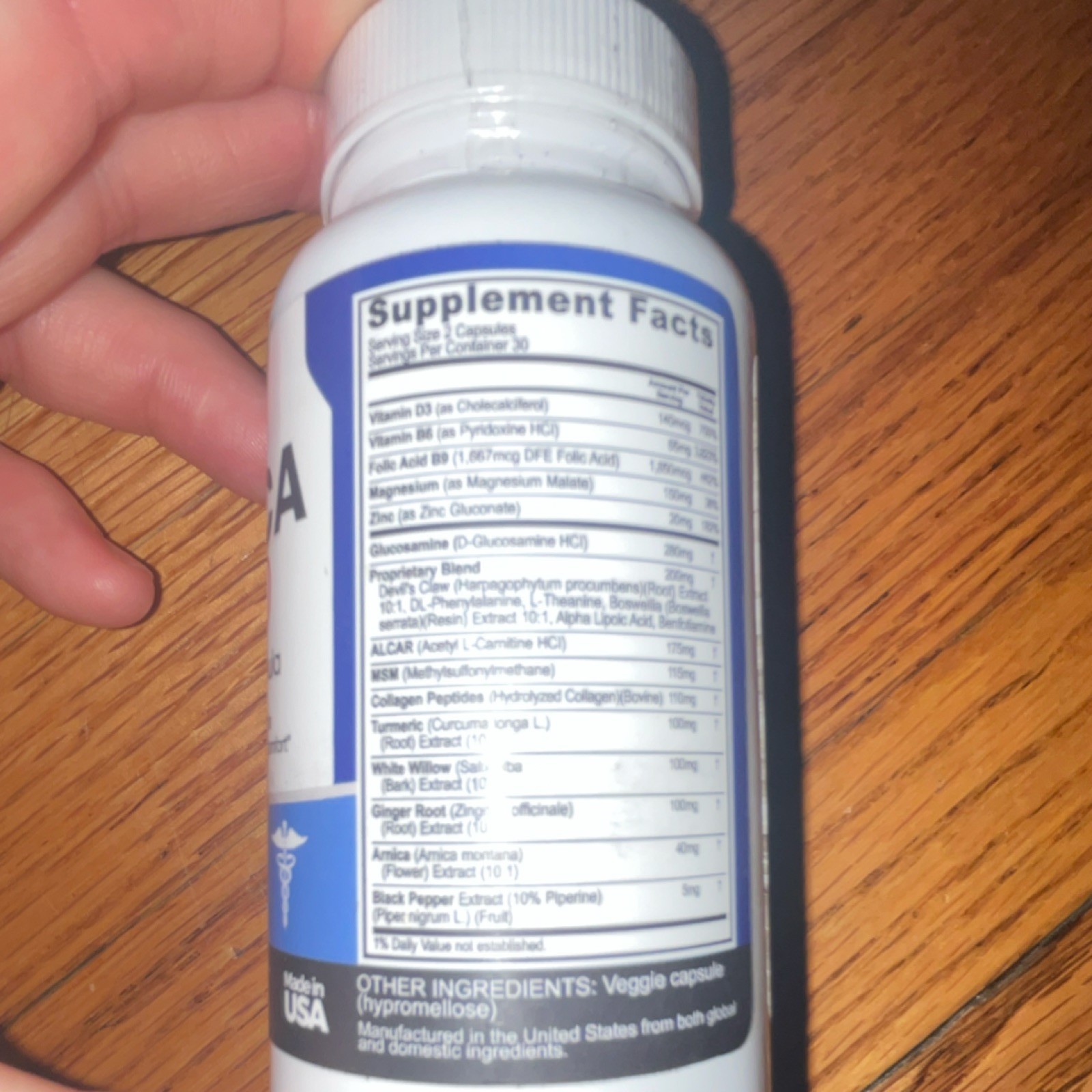 Vitamax Sciatica Shield Sciatic Nerve Formula 60 Capsules Nerve Health Support
