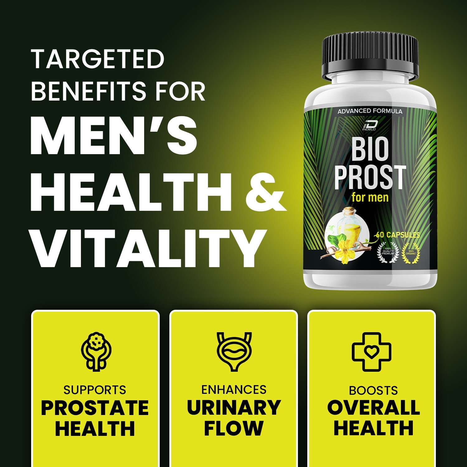 (2 Pack) Bio Prost Prostate Supplement for Men – BioProst Pills Bladder Control
