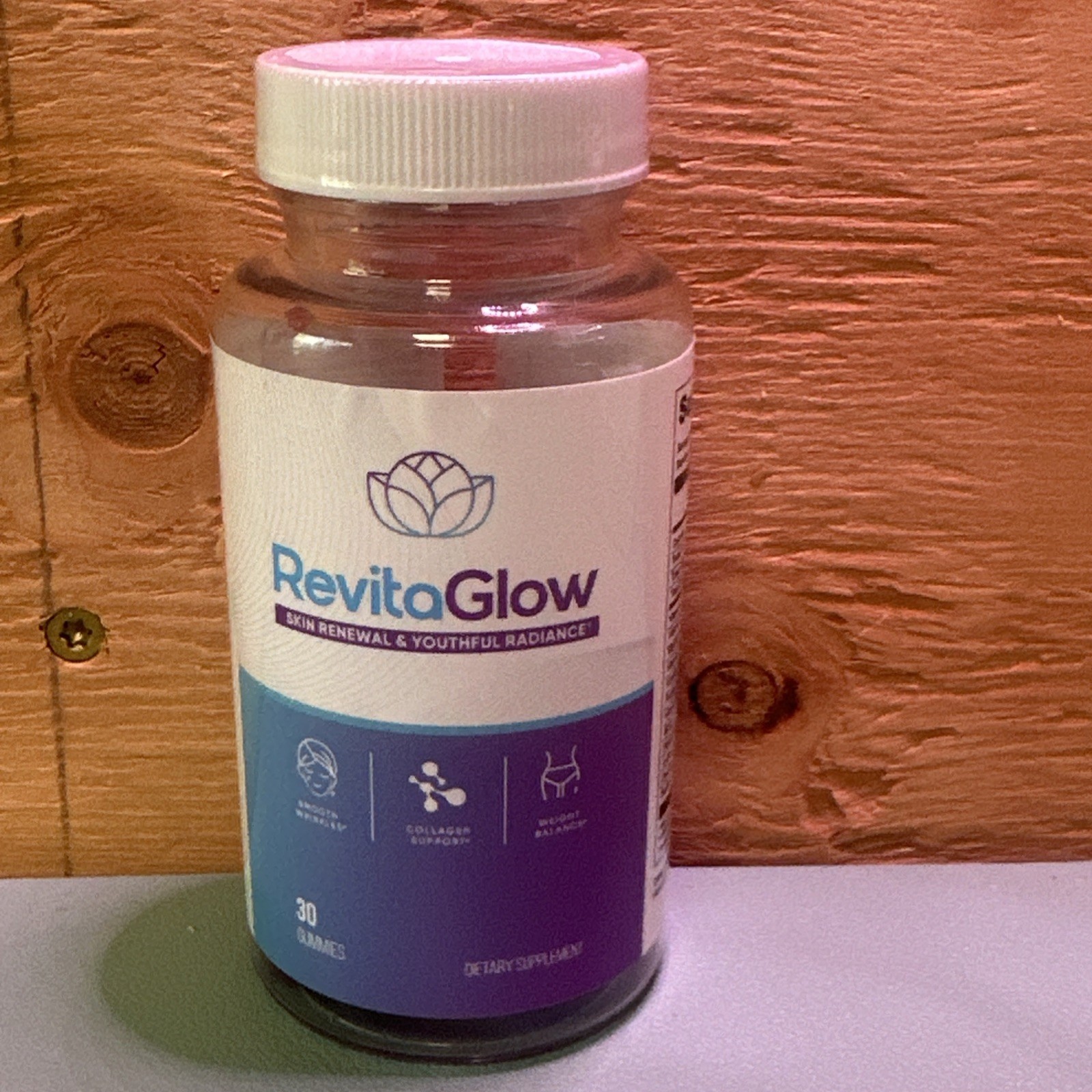 EXP 12/27 RevitaGlow Smooth Wrinkles Collagen Support Weight Balance 30 Gummies
