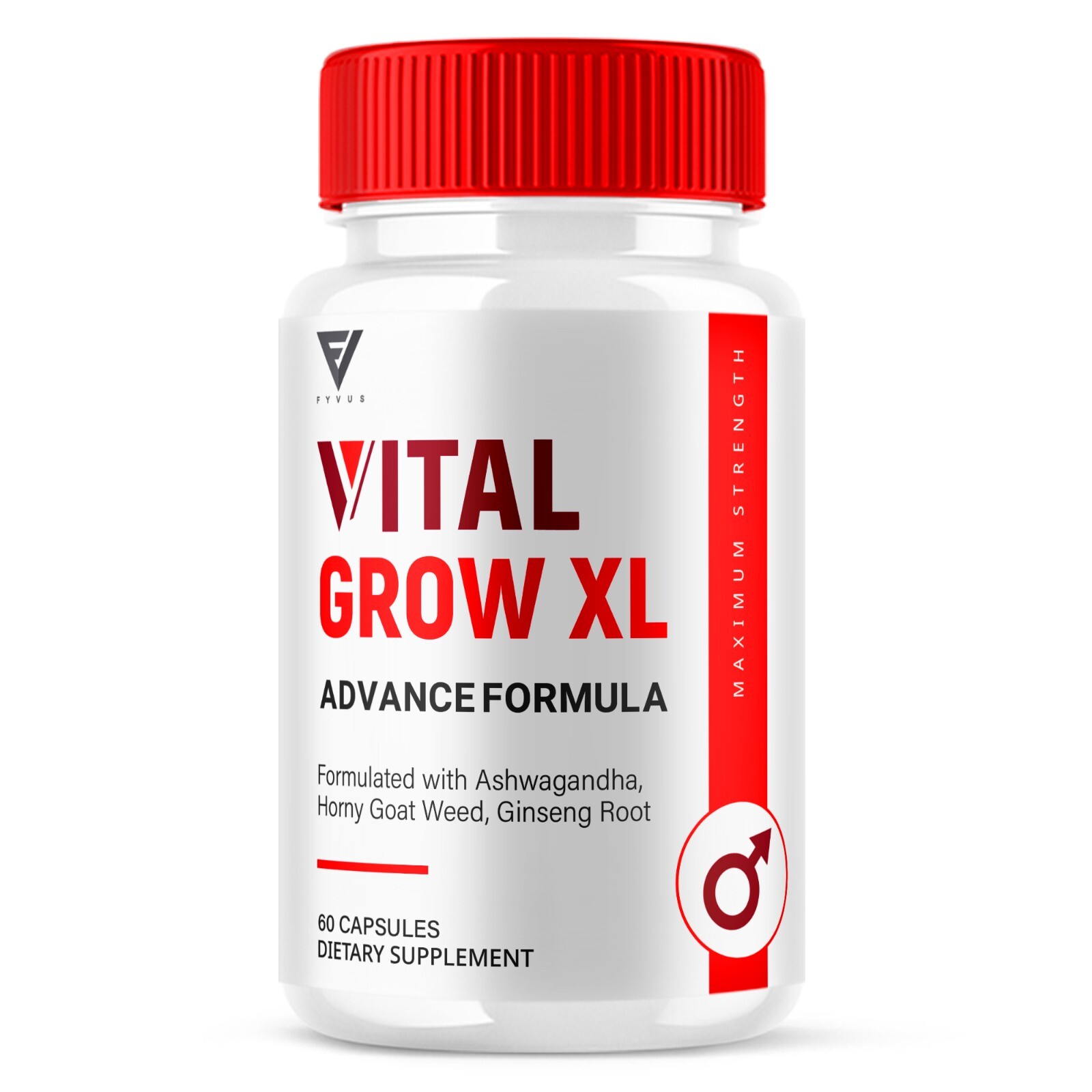 Vital Grow XL Capsules Male Supplement for Stamina and Performance (60 Capsules)