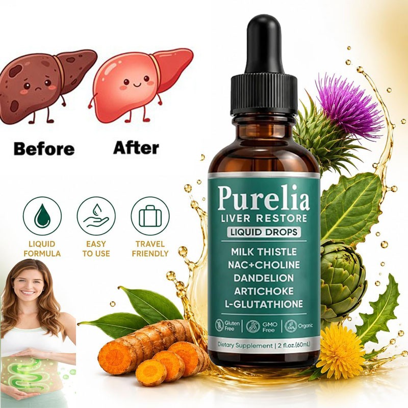 Purelia Liver Restore, Complete Liver Support Supplement with Milk Thistle, Dand