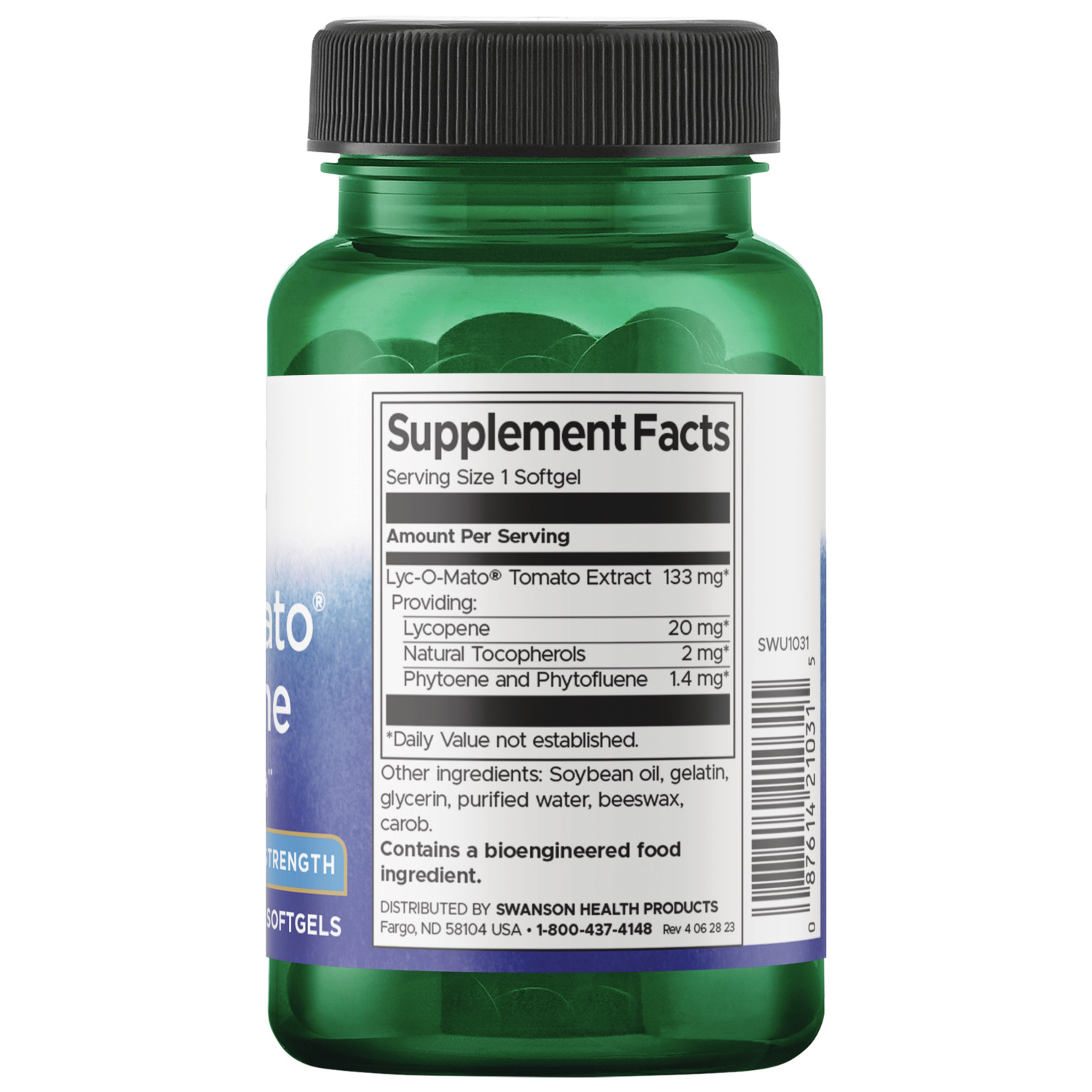 Swanson Lyc-O-Mato Lycopene – Double Strength 20 mg 60 Softgels
