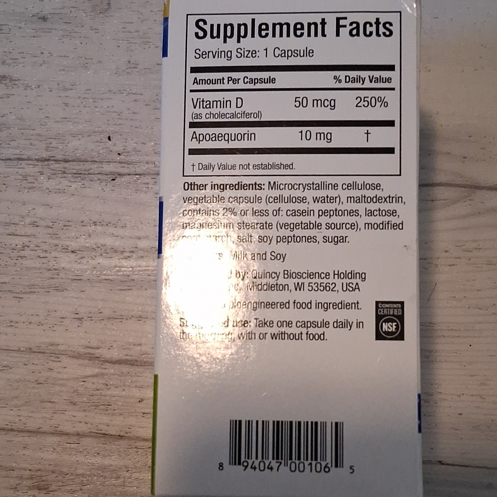 Prevagen Regular Strength Memory Support Supplement 60 Capsules