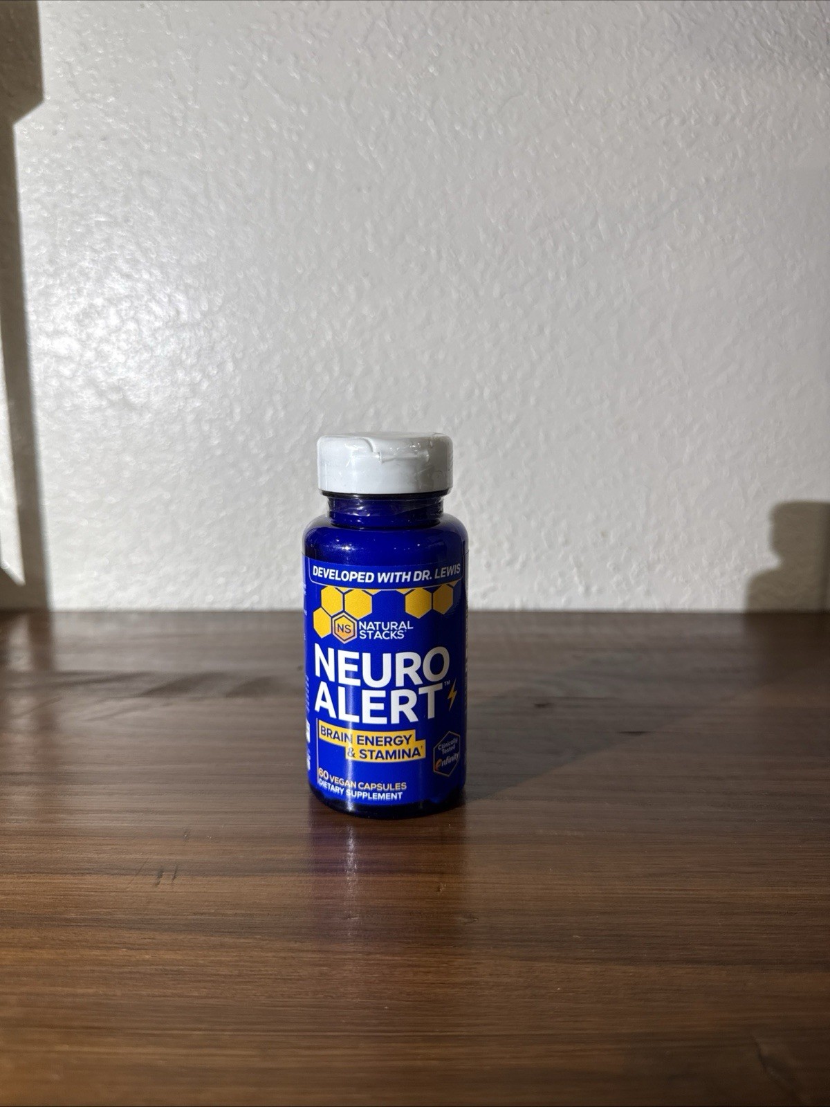 Natural Stacks Neuro Alert Brain Energy & Stamina Support Vegan 60 Capsules