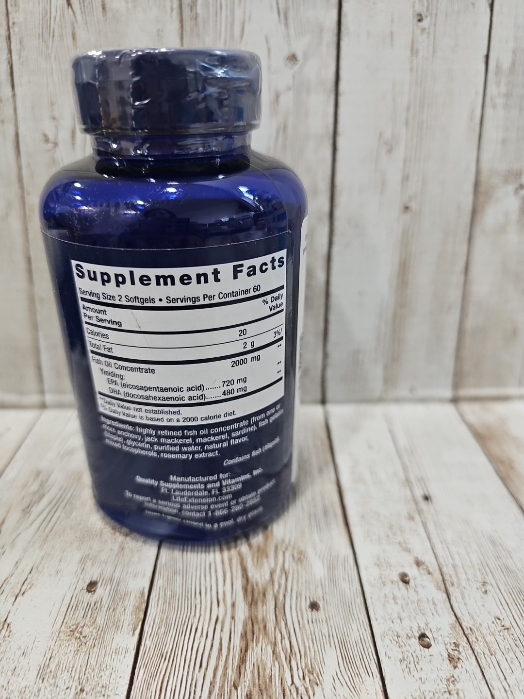 Life Extension Mega EPA DHA 120 Softgel.. Exp 01/2026
