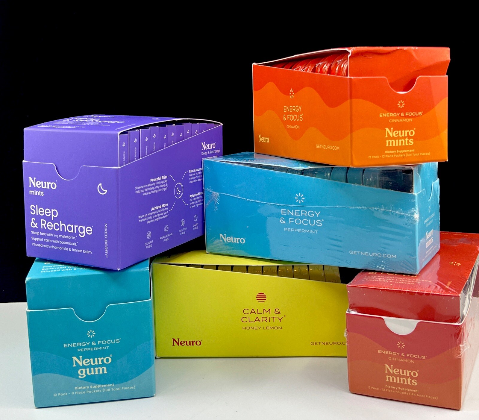 Neuro Mints Gum Energy & Focus Calm & Clarity Sleep & Recharge Nootropics Choose