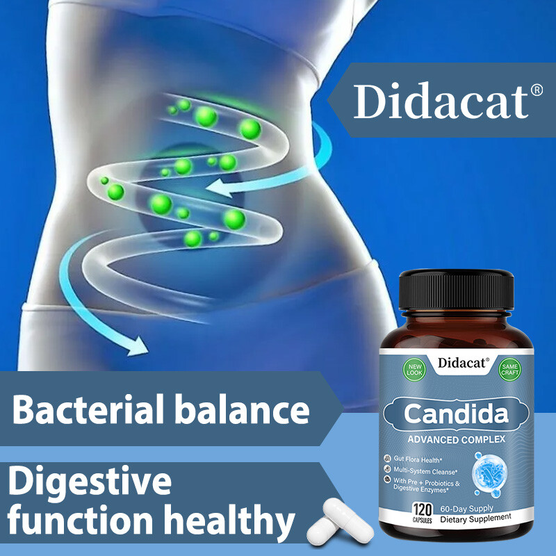 Candida Support Complex – Digestive Enzymes with Probiotics & Oregano Leaf