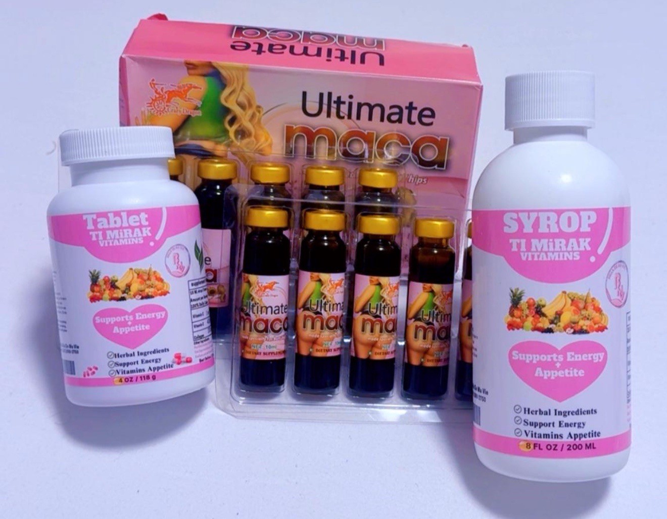 TI MIRAK VITAMINS Tablet & Syrup Herbal Vitamin C E Collagen Energy
