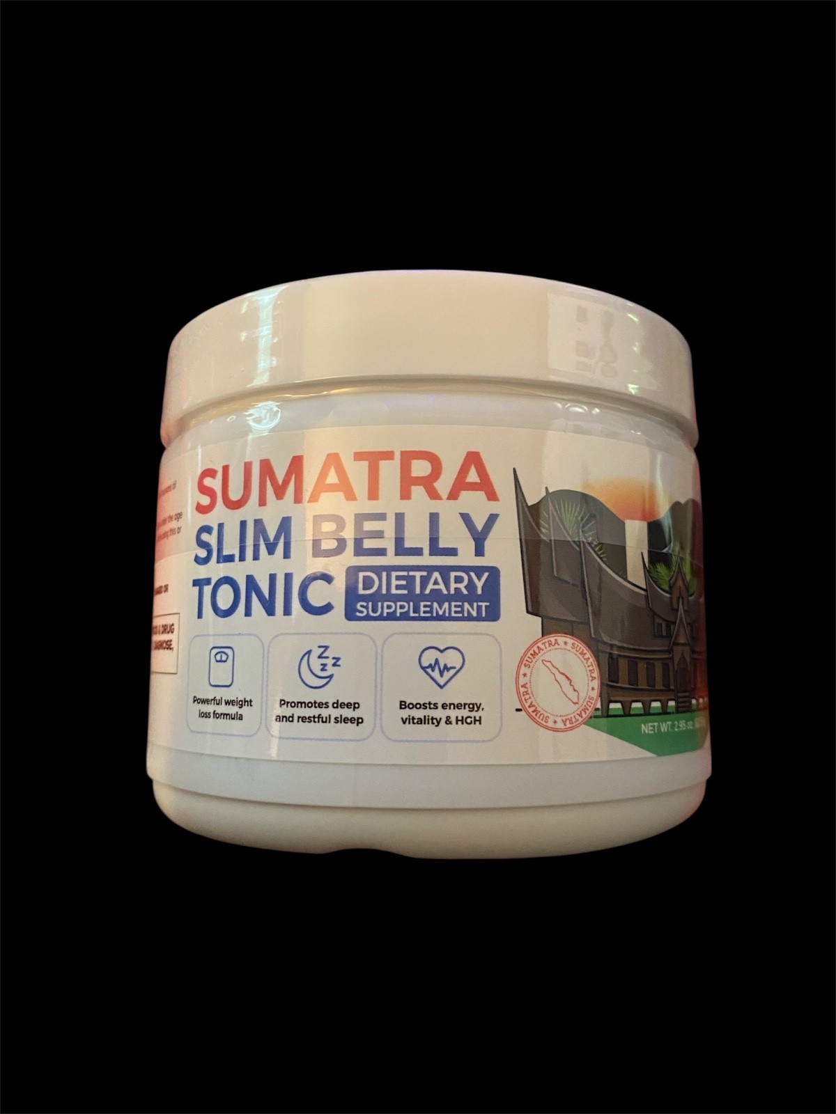 Sumatra Slim Belly Tonic Powder Weight Loss Boost Energy Support Sleep Exp 7/26