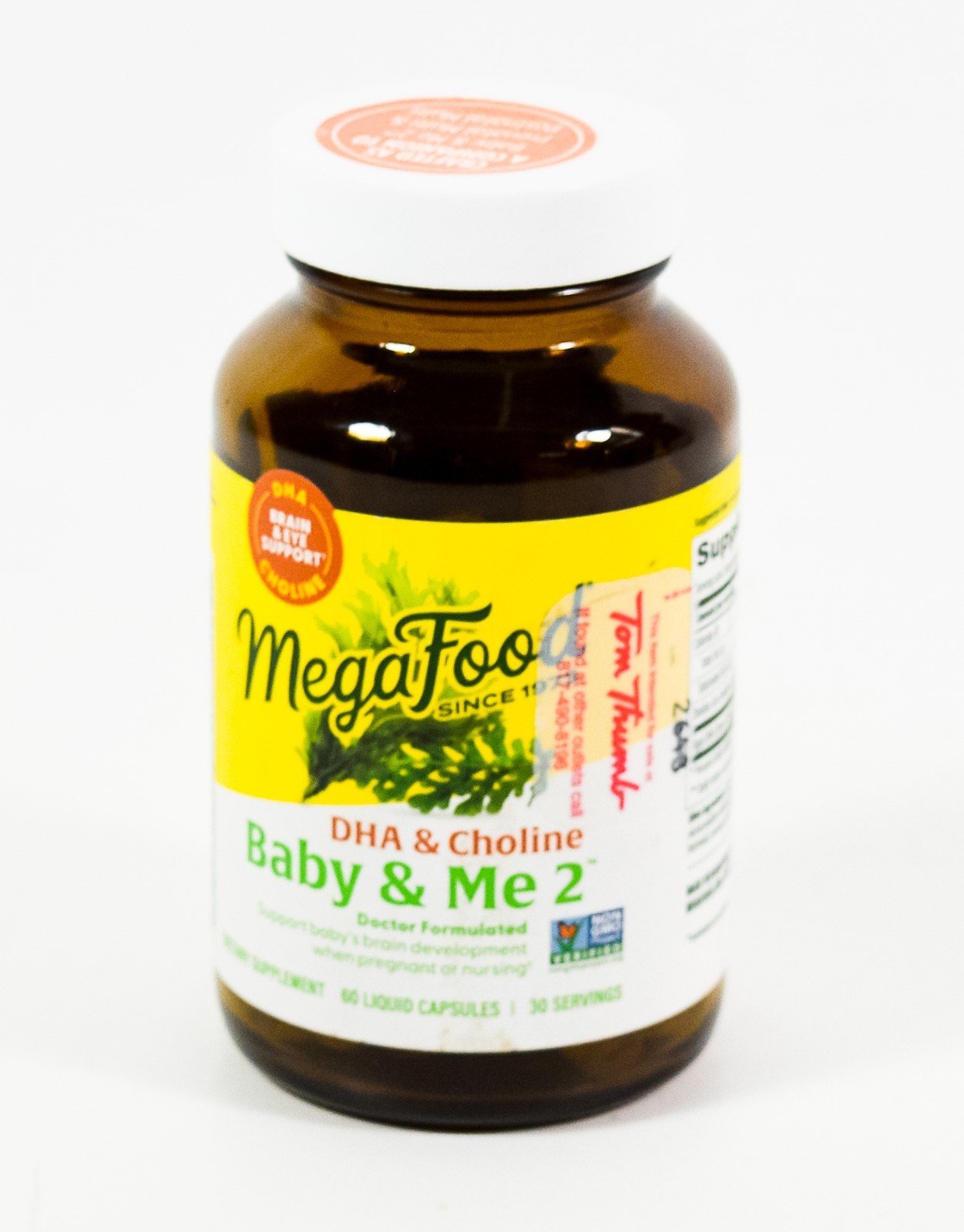 MegaFood Baby & Me 2 prenatal vegan DHA & CHOLINE 60 capsules 12/2026