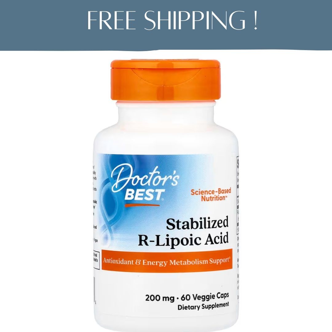 Doctor’s Best Stabilized R-Lipoic Acid BioEnhanced Na-RALA 200 mg – 60 Caps