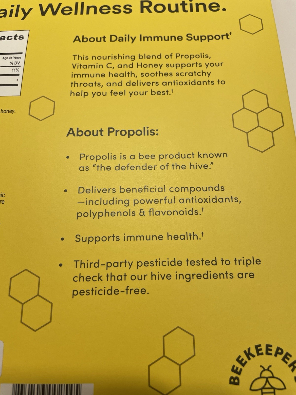 Beekeepers Naturals Propolis Immune Throat Spray Vitamin C Honey 1.5 Oz EX08/28