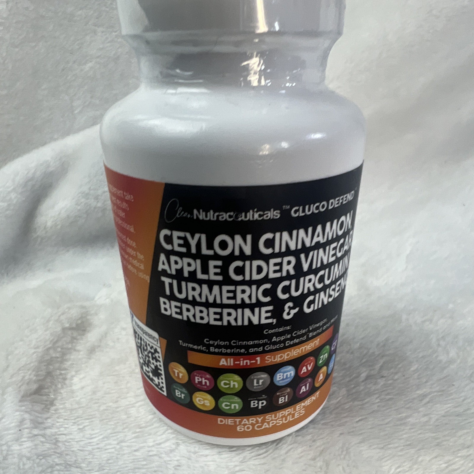 Clean Nutraceuticals Gluco Defend Blood Sugar Support 60 Capsules Exp 08/2026